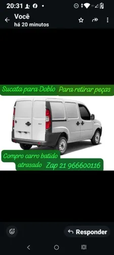 Fiat Doblo sucata para retirar peças