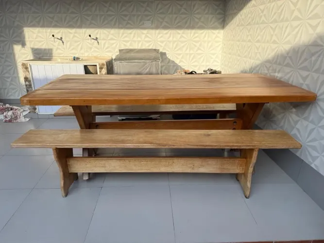 vendo mesa madeira cerejeira