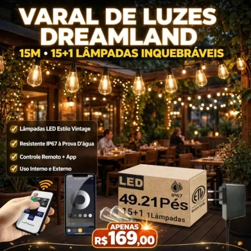 VARAL DE LUZES DREAMLAND