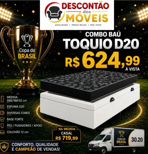 Cama box casal 