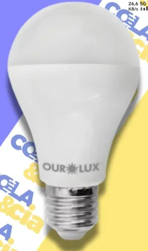 Lâmpada Led com Sensor de Presença 9w 6500k