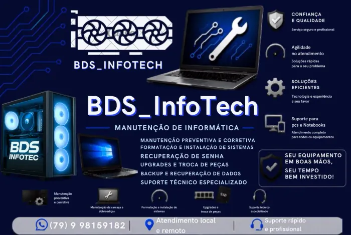 Informática serviços Pc gamer notebook