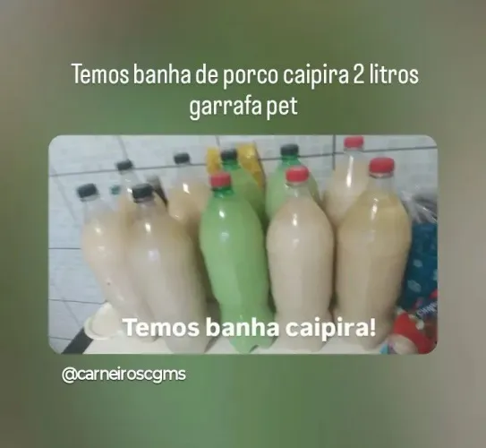 Banha de porco caipira!
