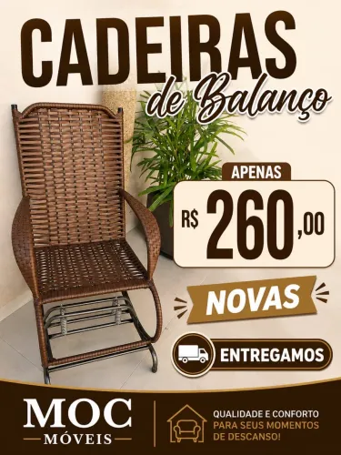 CADEIRAS DE BALANÇO NOVAS