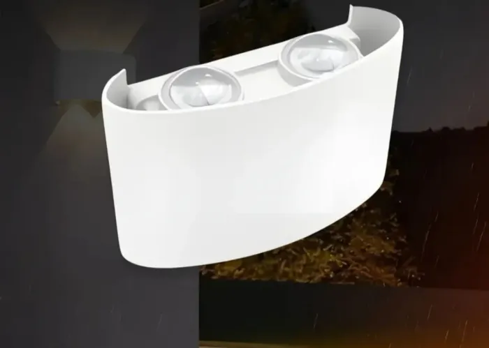 Arandela LED 4W, 3 unidades, branco quente, 2 fachos de luz.