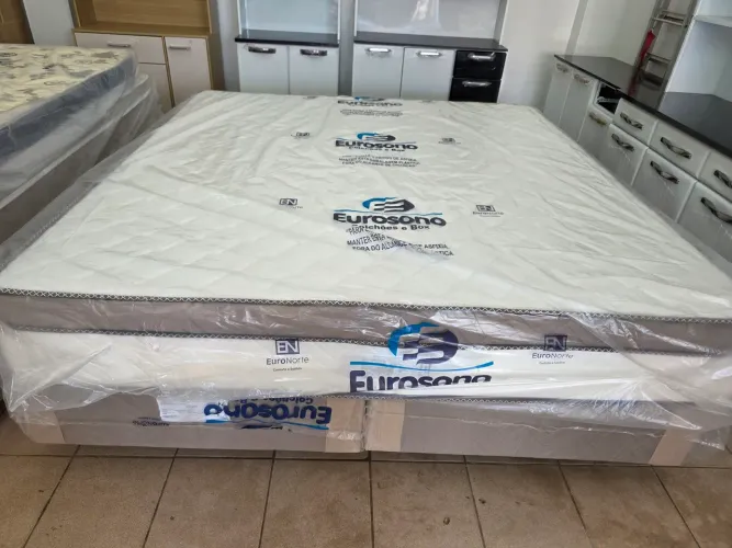 Cama box super King molas ensacadas nova