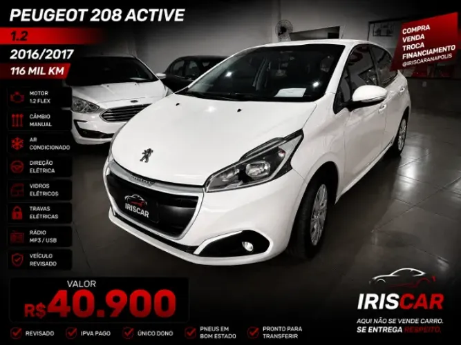 Peugeot 208 Active 1.2 Flex 12V 5P Mec. 2017