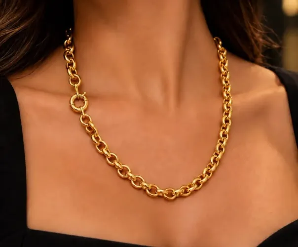 Colar Elo Português em Ouro 18k 750