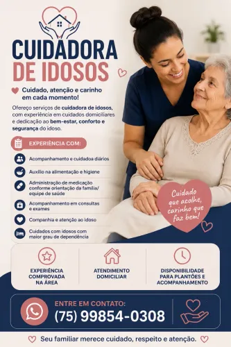 Cuidar Dora de idosos