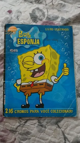 Álbum de Figurinhas do Bob Esponja Incompleto Ler Descrição