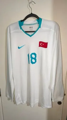Camisa Turquia Nike 2008 Kazim #18 DE JOGO