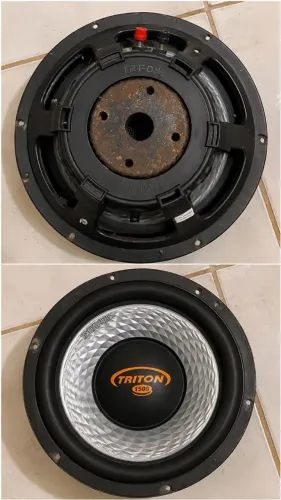 Subwoofer Bravox UXP12-D4 500W RMS 12" duplo 4 ohms preto