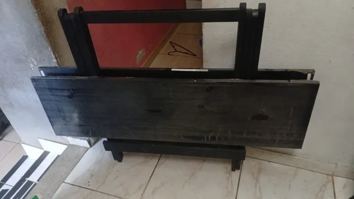 Mesa dobravel madeira 6 lugares
