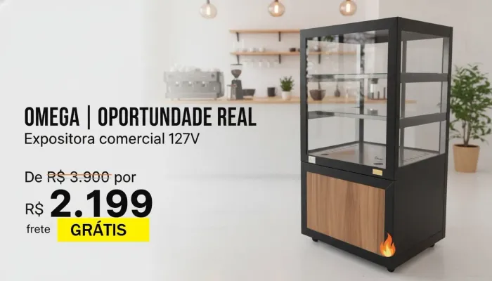 Expositora de Salgados Ômega 127v
