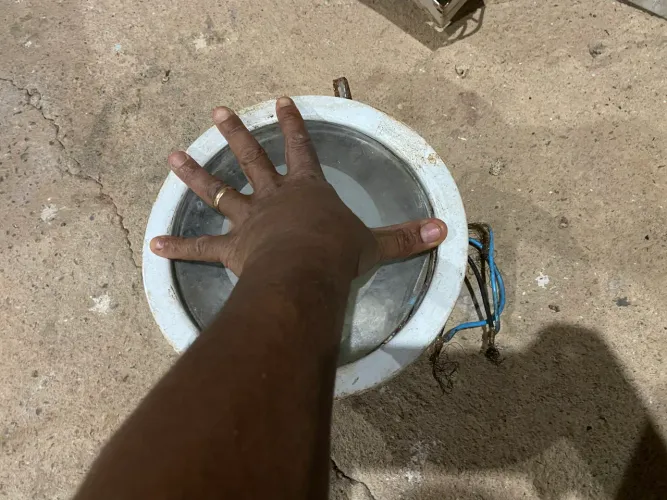 Lote de Luminárias Redondas em Alumínio antigas