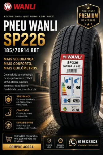 Pneu 185/70/14 novo Wanli