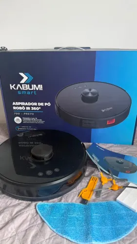 Robô Aspirador KABUM! Smart 700 - Aspira e passa pano, com caixa completa