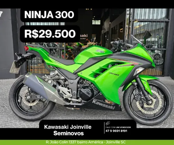 Ninja 300 -apenas 19.558 km