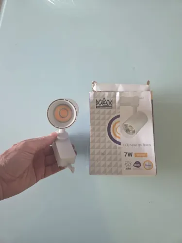 Spot LED de Trilho 7W 3000K Branco Quente