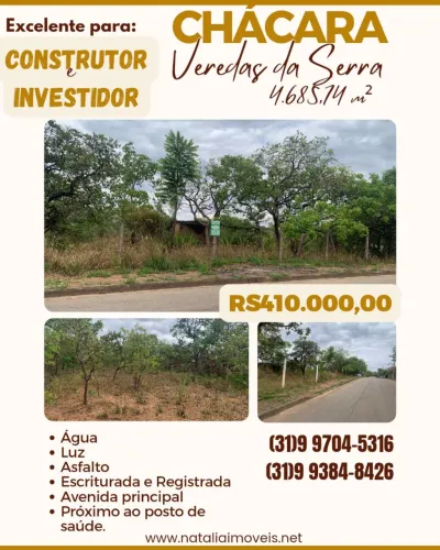 Excelente chácara de 4.685,74m², em Juatuba.