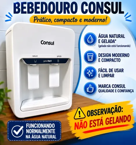 Bebedouro cônsul gelagua - NÃO ESTÁ GELANDO 