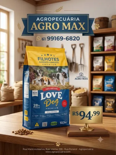 Ração Love dog filhote 10 kg
