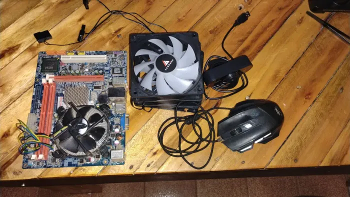 Placa mãe g41,webcam, mouse e 3 Fans acegeek