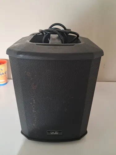 Caixa de Som Profissional Z1 Compact Pro 300w e Violão de Nylon Seiki Fun Panda