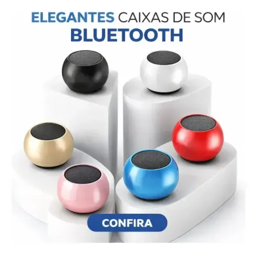 Mini Caixa De Som Bluetooth Elegante