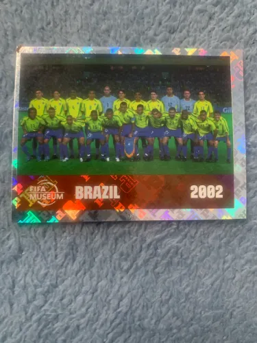 figurinha da copa-BRAZIL 2002-prateada