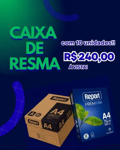 Resma de papel A4 Report 500 folhas