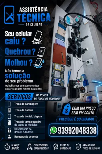 Assistência técnica de celulares e caixas de som