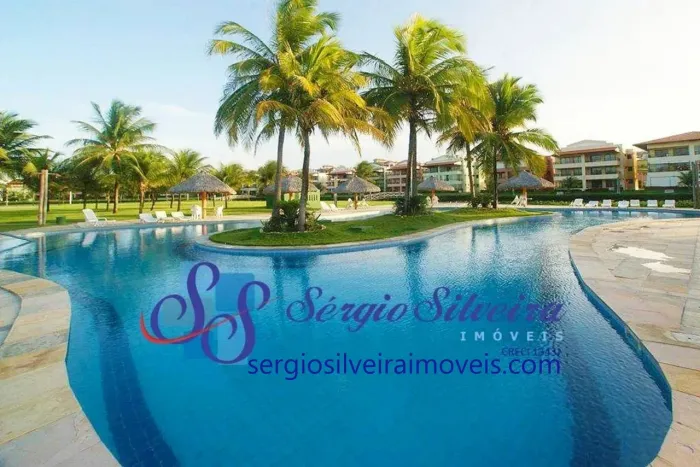 Apartamento no Aquaville Resort Porto das Dunas com 2 suítes, lazer completo