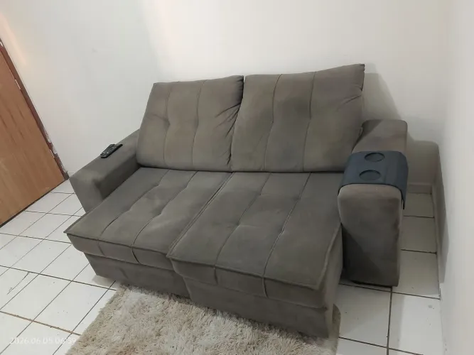 Sofá retrátil 2 lugares 