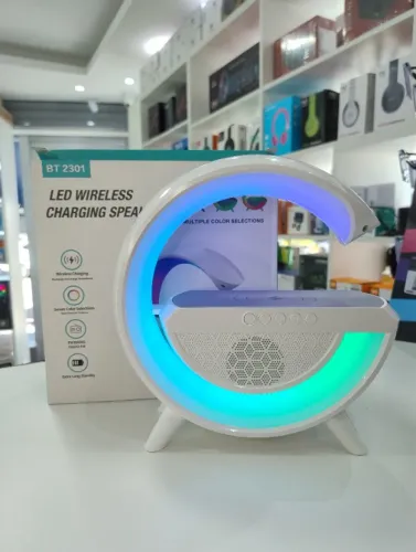 Caixa de Som Bluetooth Com Carregamento Sem Fio RGB