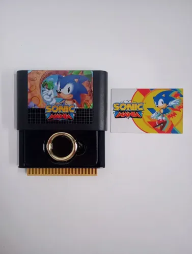 Moeda e card colecionáveis Sonic Mania edição de colecionador
