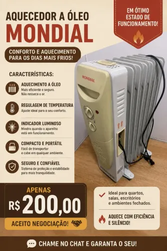 Aquecedor a óleo
