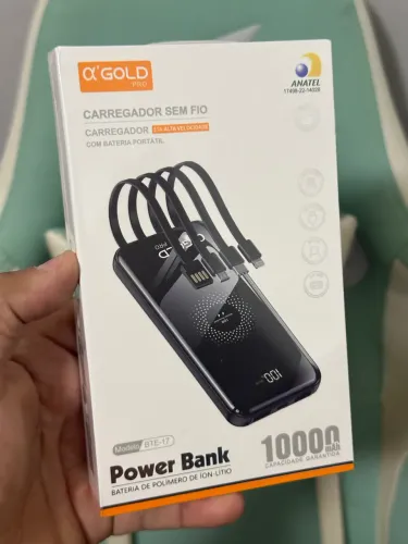 Carregador Portátil com Indução Lacrado 10000Amp