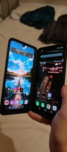 LG G8X ThinQ 128GB Com segunda tela acoplável original (Dual Screen)