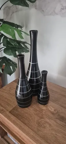 Conjunto de 3 vasos decorativos