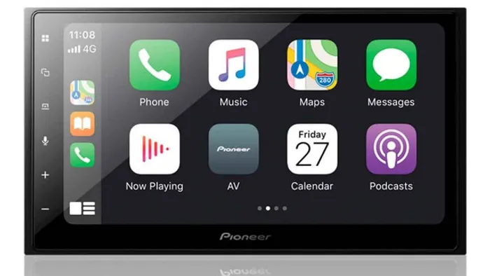Central multimidia Pioneer 2 din DMH-Z5380TV 2020 Apple carplay TV 2din Youtube Bluetooth