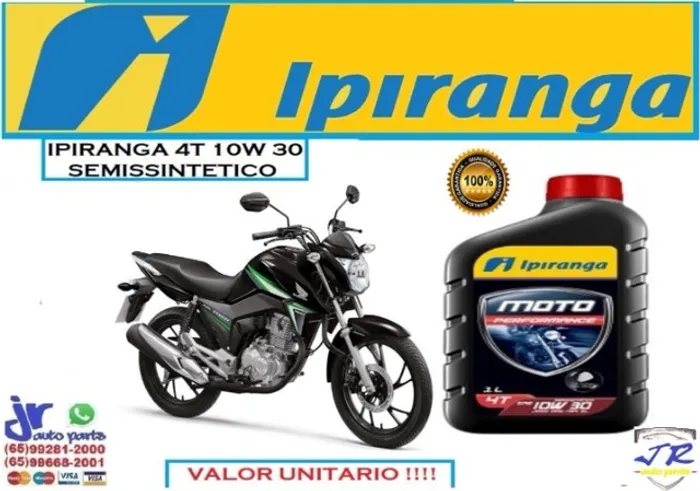 Oleo Ipiranga Moto 4T 10W30 Titan 2017