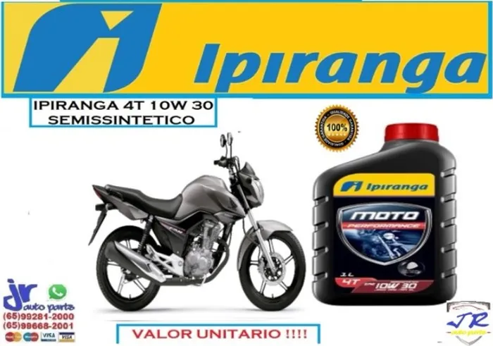 Oleo Ipiranga Moto 4T 10W30 Fan 2016