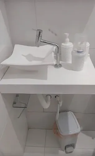 Pia para Banheiro de Mármore Sintético