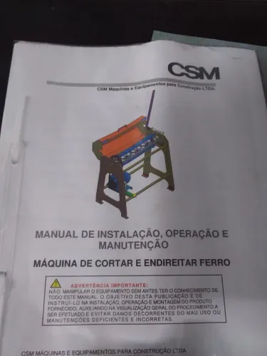 Máquina de endireitar ferro e cortar