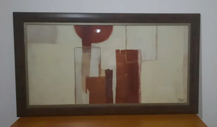 Quadro Abstrato Moderno em Tela