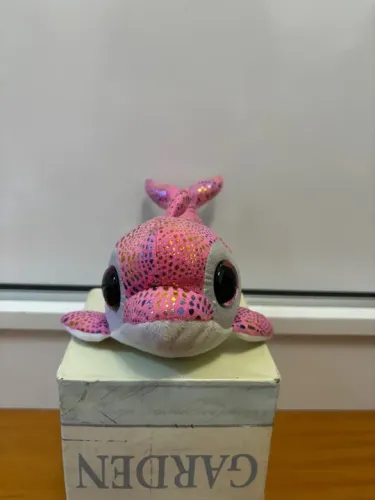 Pelúcia de Golfinho rosa Ty Beanie Boos