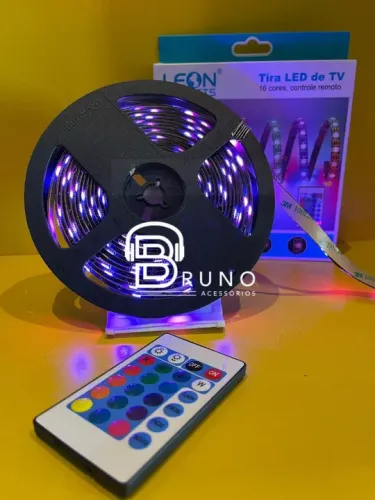Fita Led 5m USB 16 cores com controle