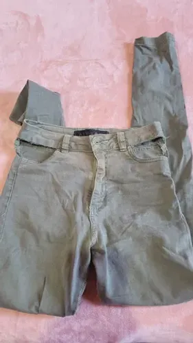 Calça Lady Roock verde militar