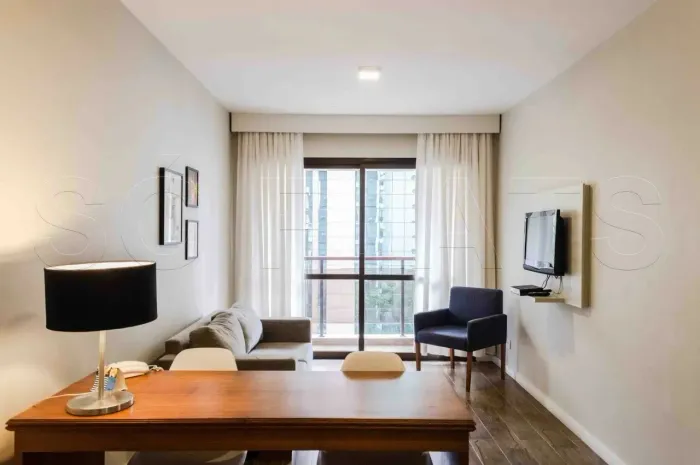 Flat disponível para locação próximo a Avenida Paulista, Masp, Metrô Trianon com entrada i